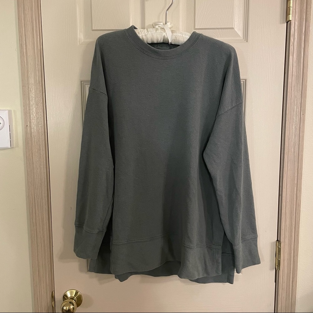 Sage Aerie Oversized Sweatshirt
